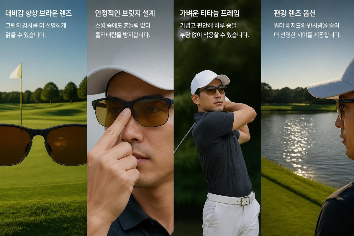 골프 스포츠 선글라스 기능
