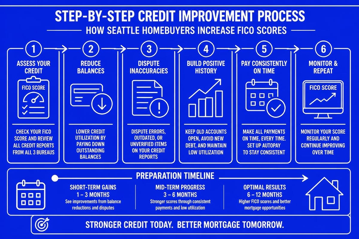 Credit optimization timeline for mortgage applicants