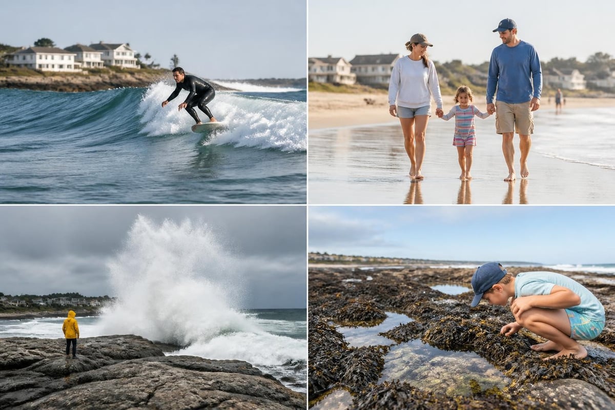 York beaches seasonal activities