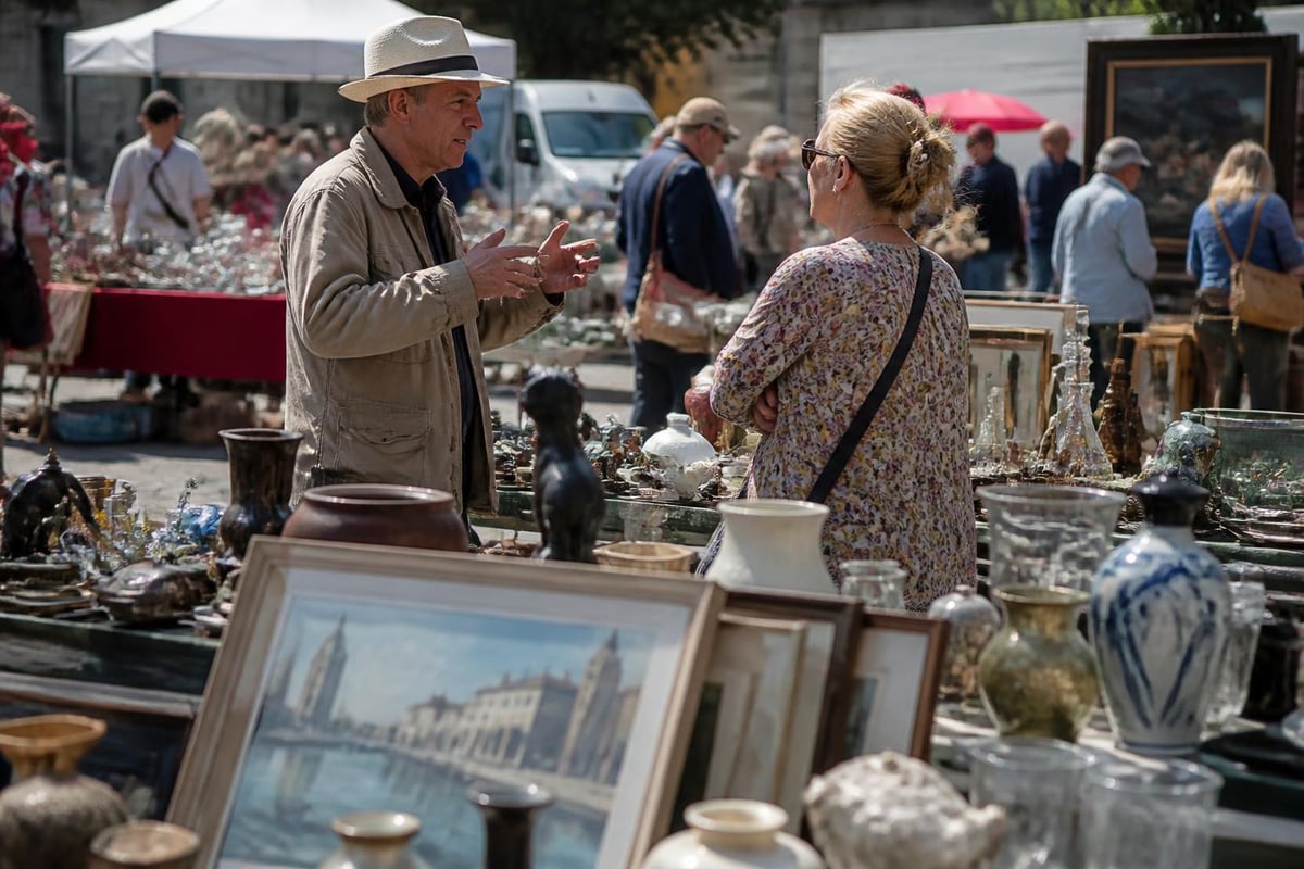 Nice flea market vintage hunting