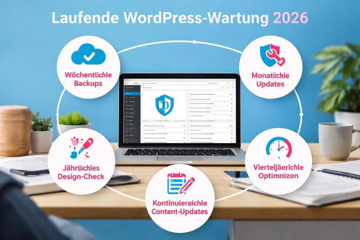 Website Wartung Übersicht