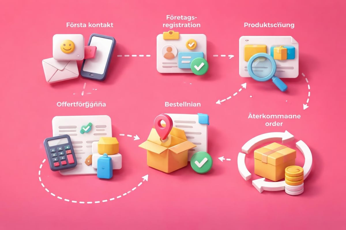 B2B kundresa Shopify