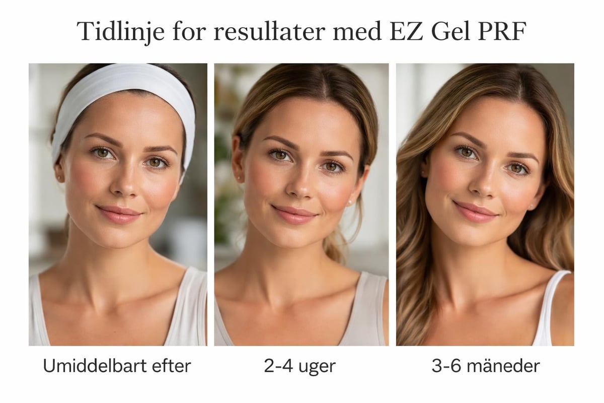 EZ Gel resultater timeline