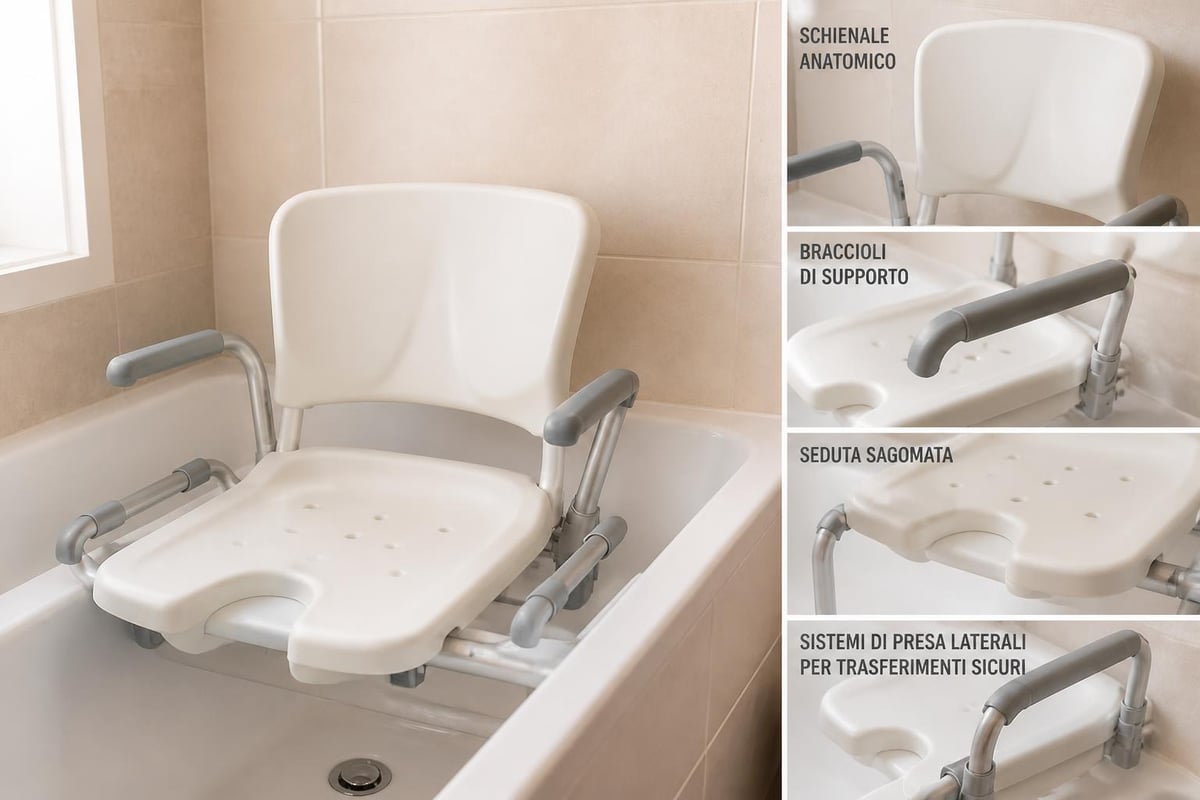 Sistema ergonomico seduta vasca