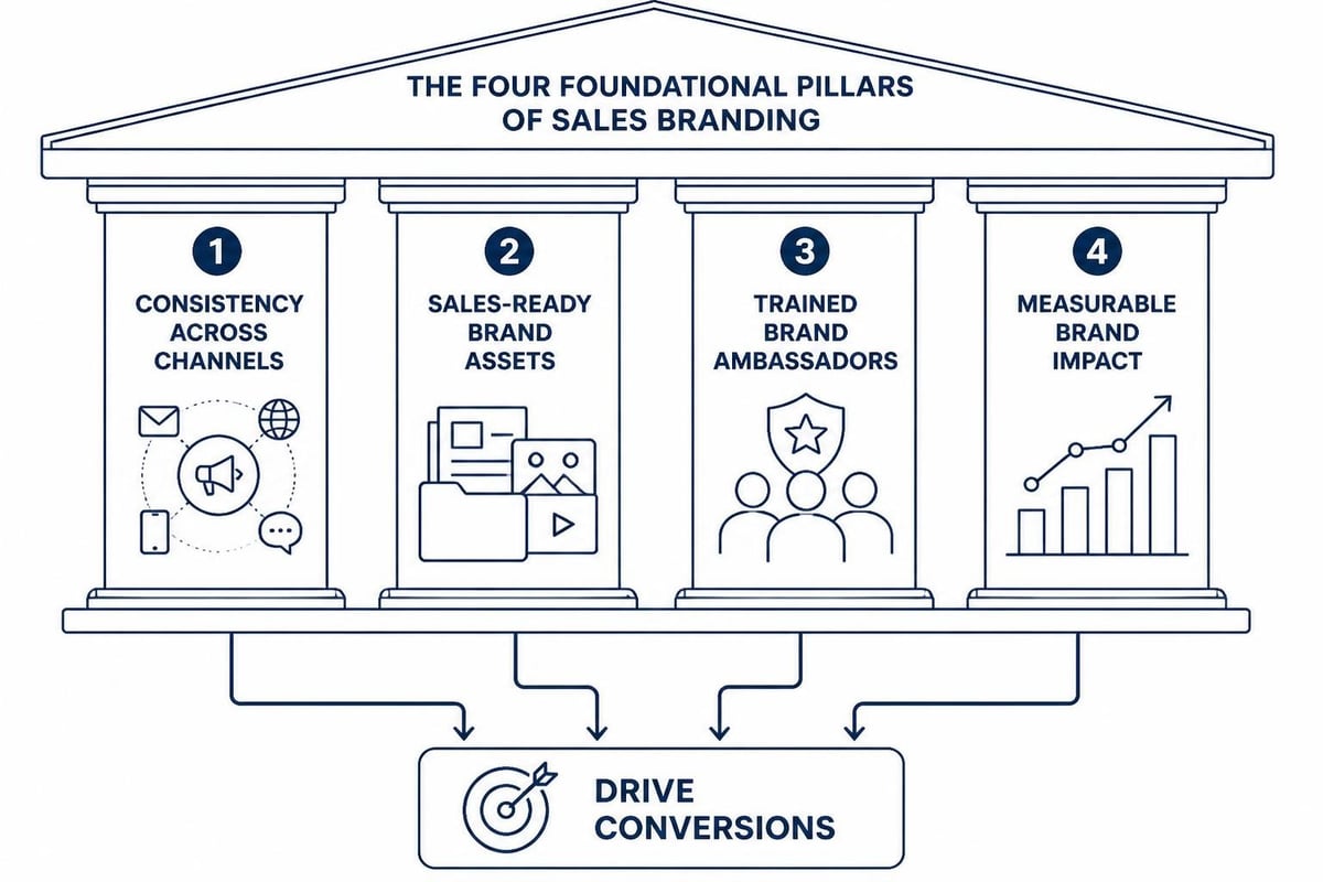 Sales branding pillars