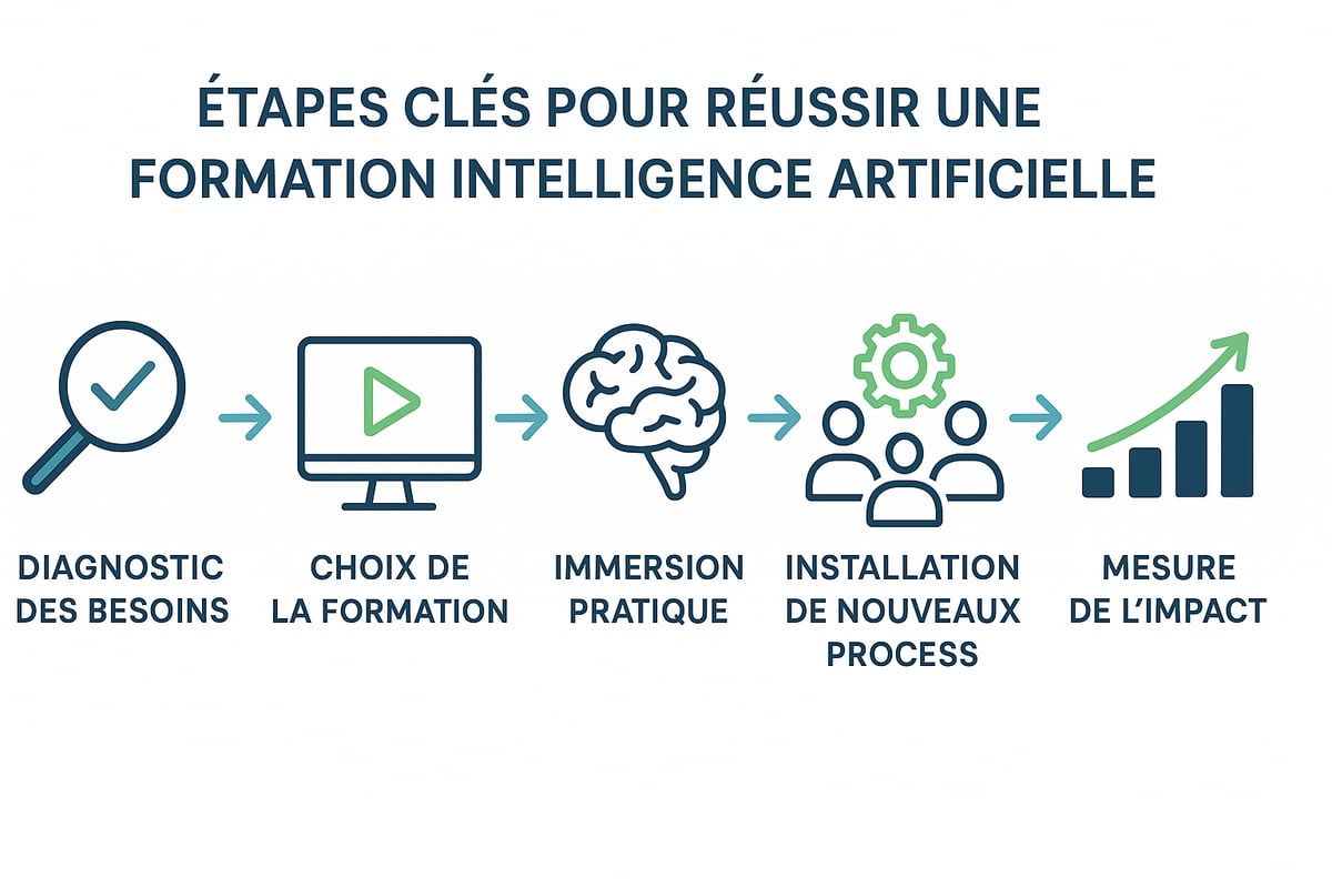 Les étapes pour réussir sa formation IA et booster son impact professionnel
