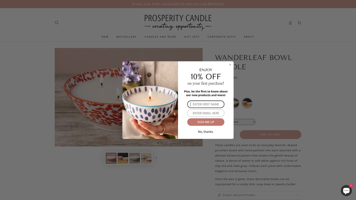 7 Best Scented Candle 3 Wick Picks for a Cozy Home 2025 - Prosperity Candle Wanderleaf Bowl Candle