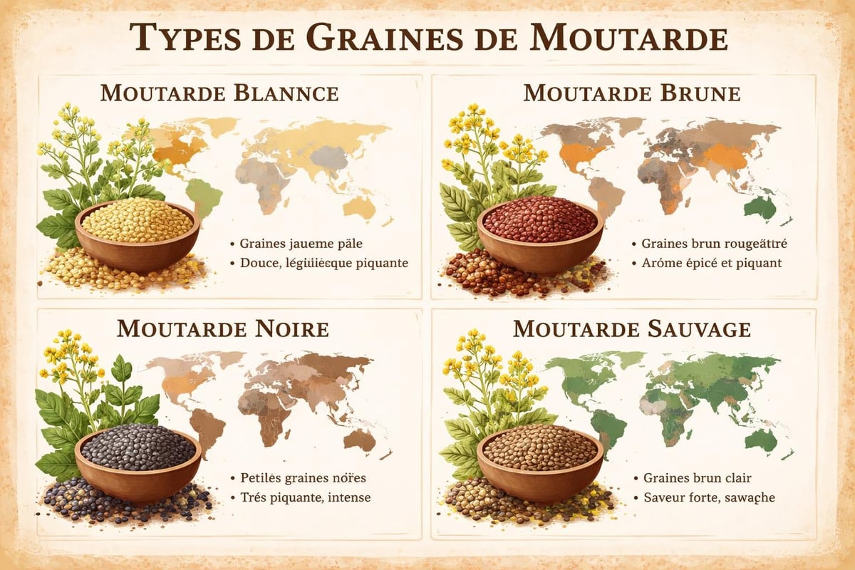 Variétés de graines de moutarde