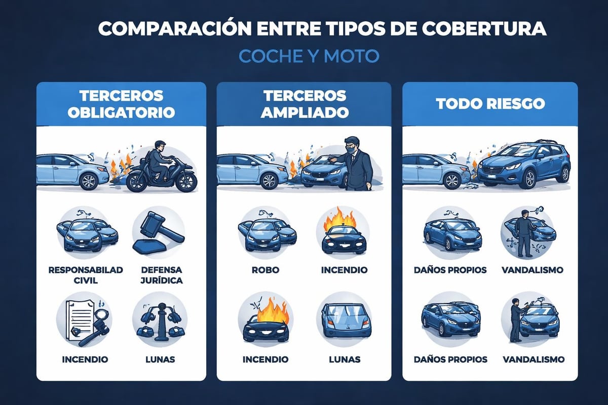 Niveles de cobertura de seguros