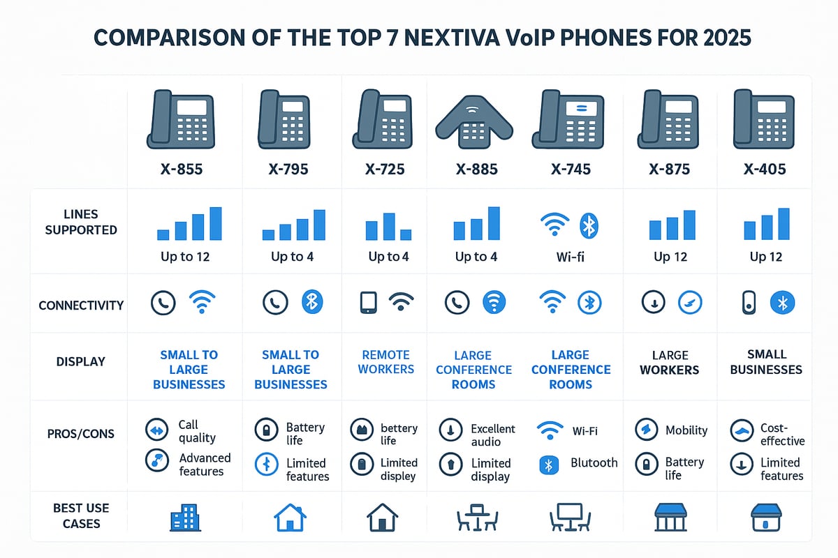 Top 7 Nextiva VoIP Phones for Seamless Communication in 2025