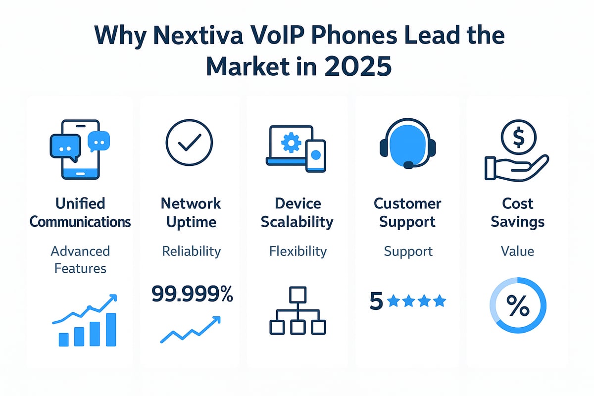 Why Nextiva VoIP Phones Lead the Market in 2025