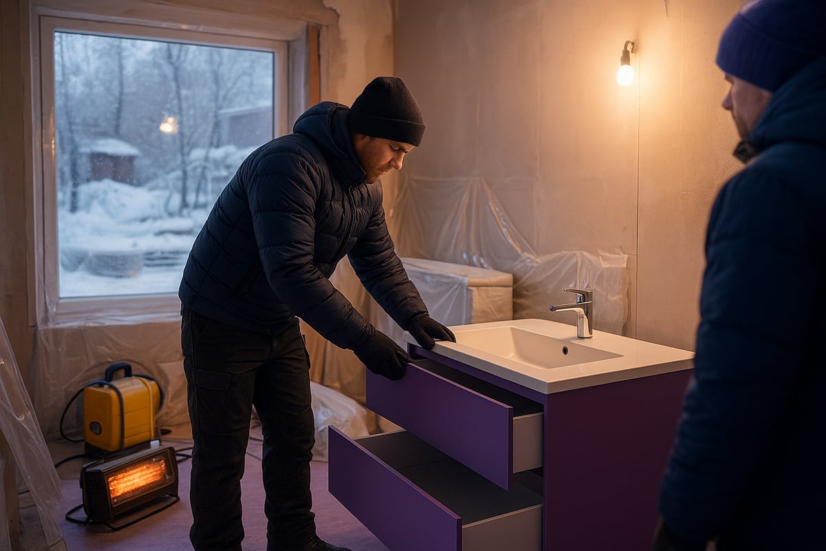 Kylpyhuoneremontin erityispiirteet talvella