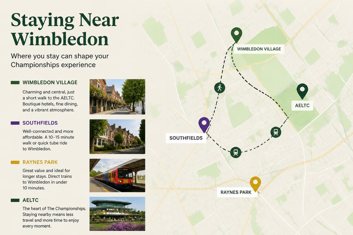 Wimbledon accommodation zones