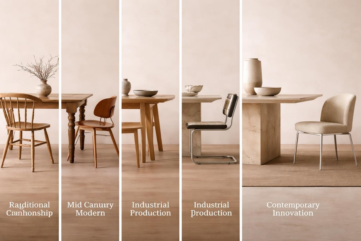 Evolution of dining chair design
