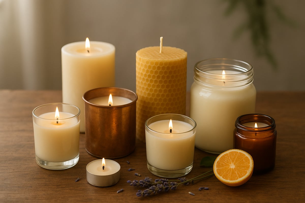 Types of Natural Candles: Materials, Scents, and Styles