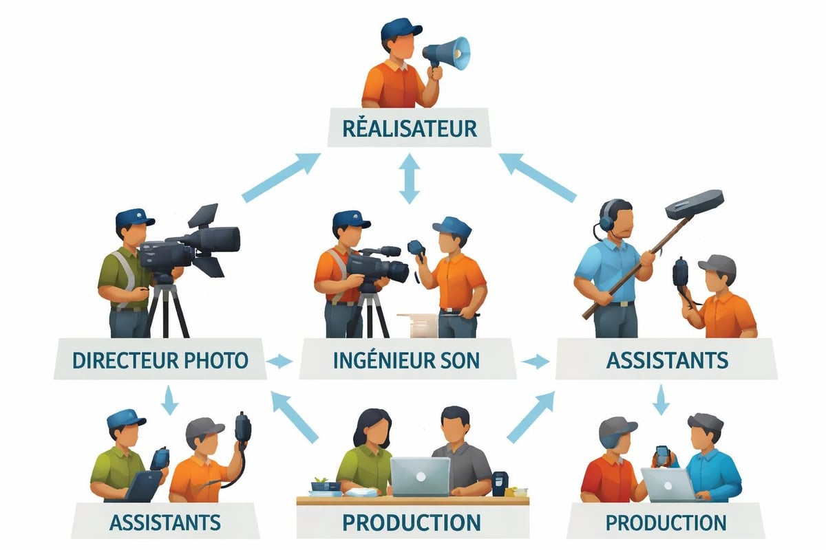 Équipe production audiovisuelle