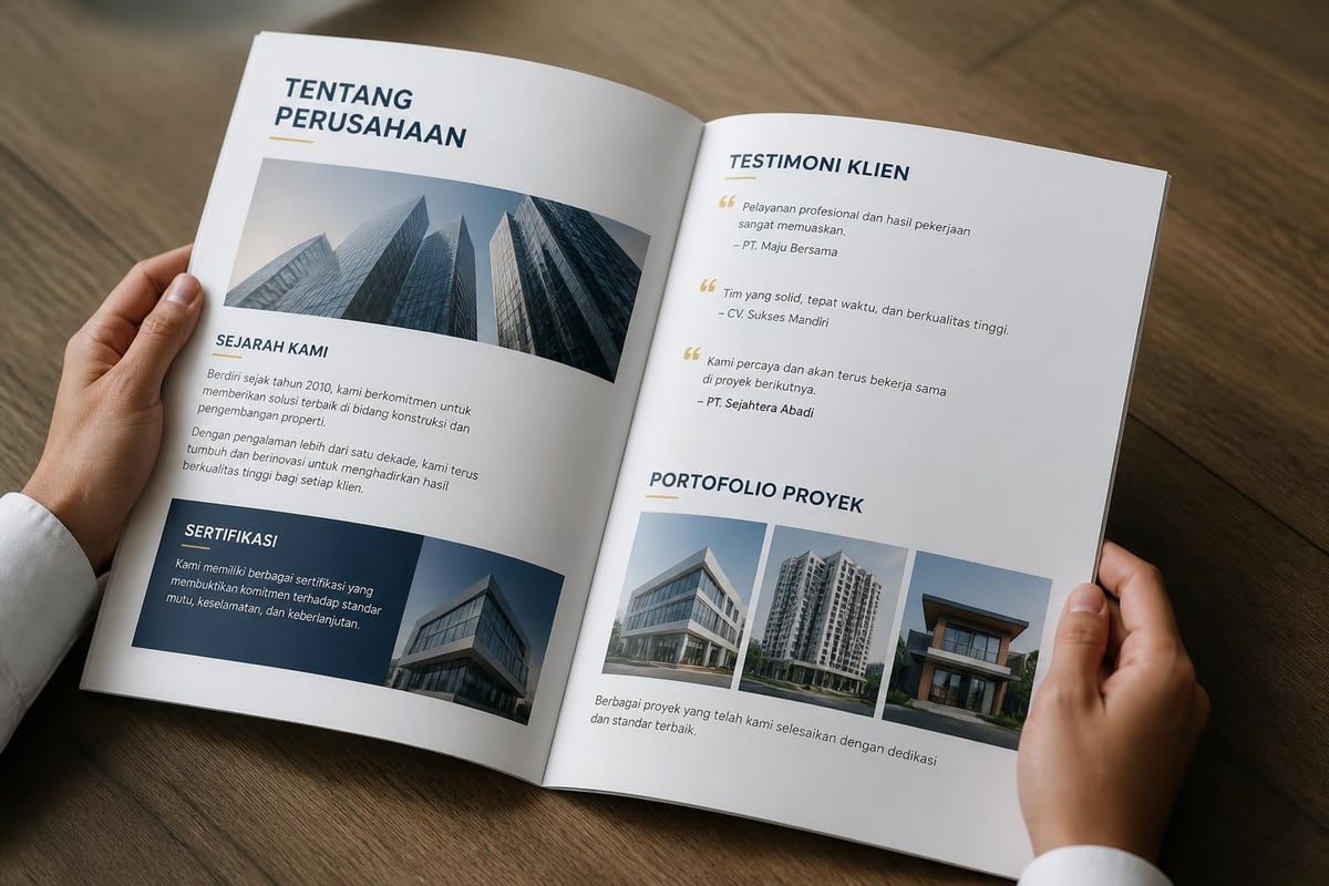 Membangun kepercayaan bisnis melalui company profile