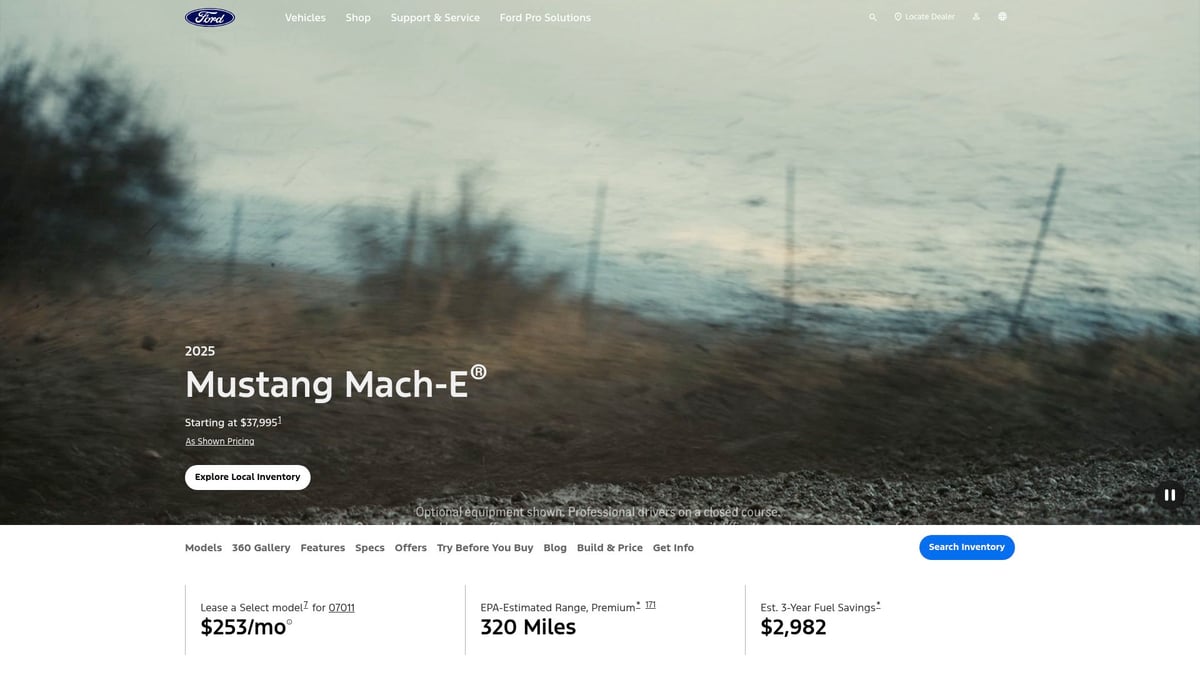 9 Coches Americanos Imprescindibles Que Marcarán Tendencia en 2025 - Ford Mustang Mach-E 2025