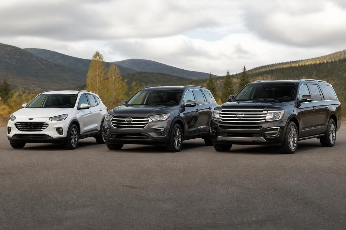 SUV rental class comparison