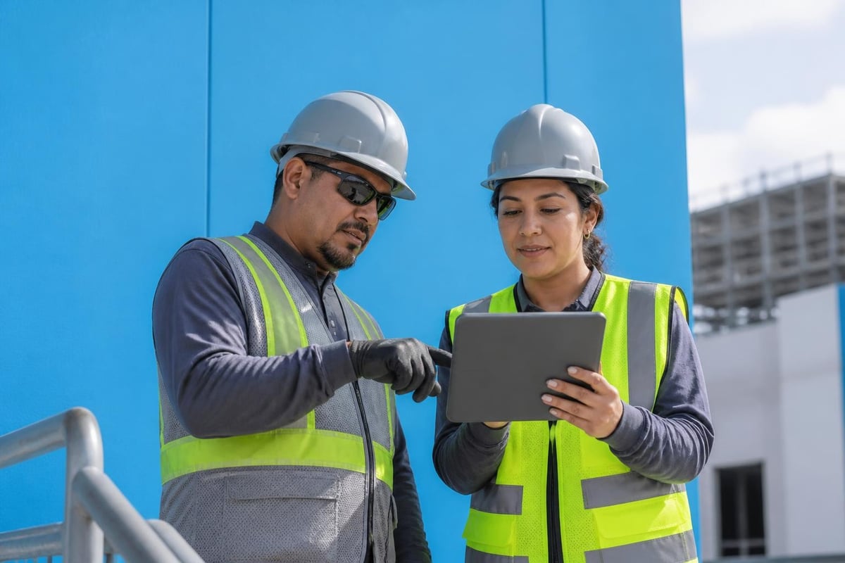 Construction safety metrics dashboard