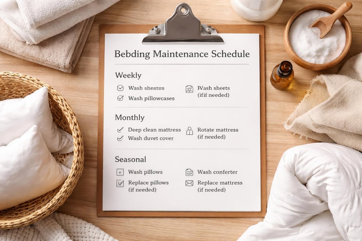 Bedding care timeline