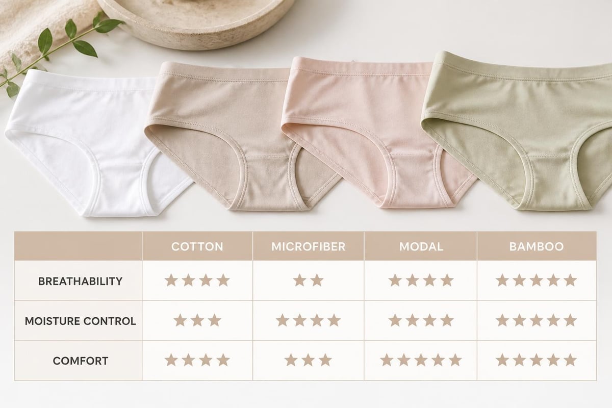 Fabric comparison chart