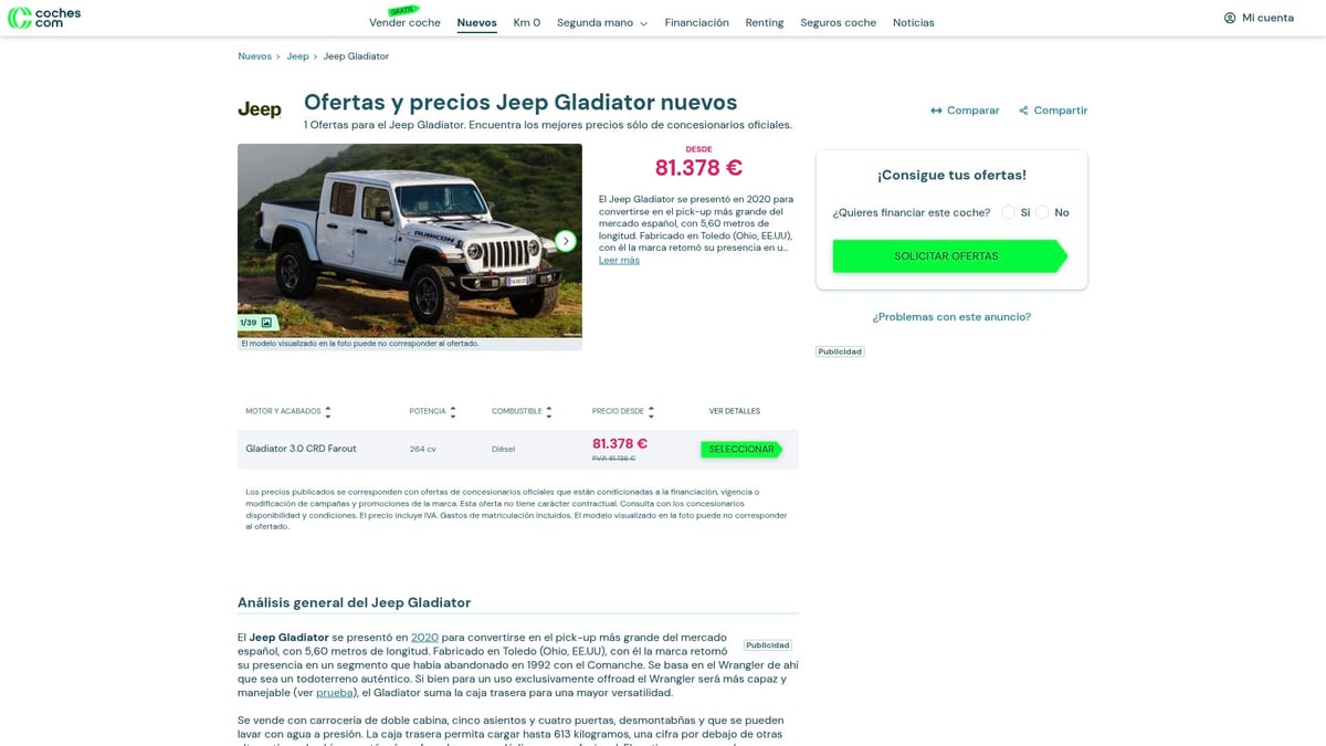 Top 8 Mejores Pick-Up 2025 Para Comprar En 2026 - Jeep Gladiator 2025