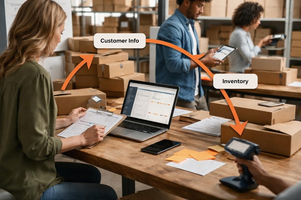 Software and Systems: Hidden Costs of Poor Integration Manual data transfer workflow