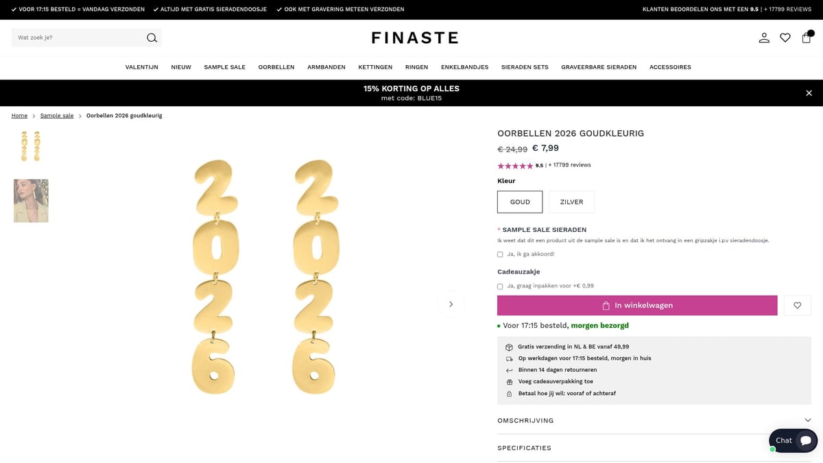 7x The Most Beautiful Jewelry Sale Deals of 2026 - Earrings 2026 Gold-Colored – Finaste
