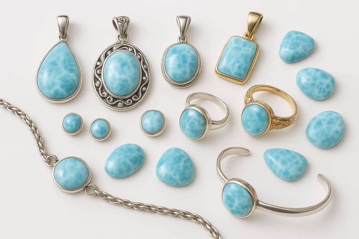 Types of Larimar Jewelry: Styles and Settings