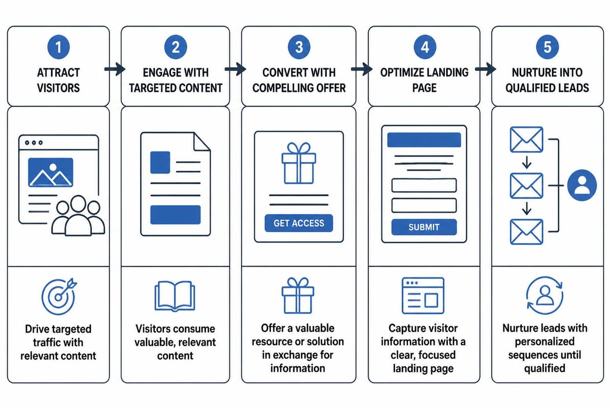 Lead generation funnel stages