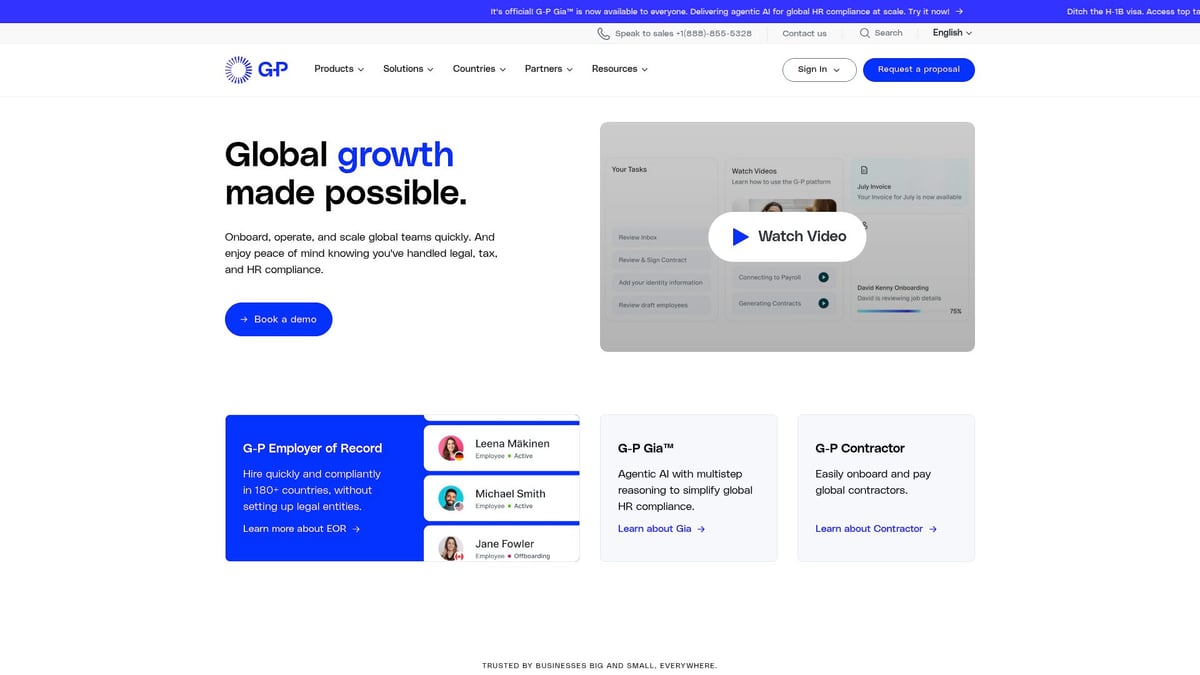 8 Leading EOR Companies to Watch in 2026 - G-P (Globalization Partners)