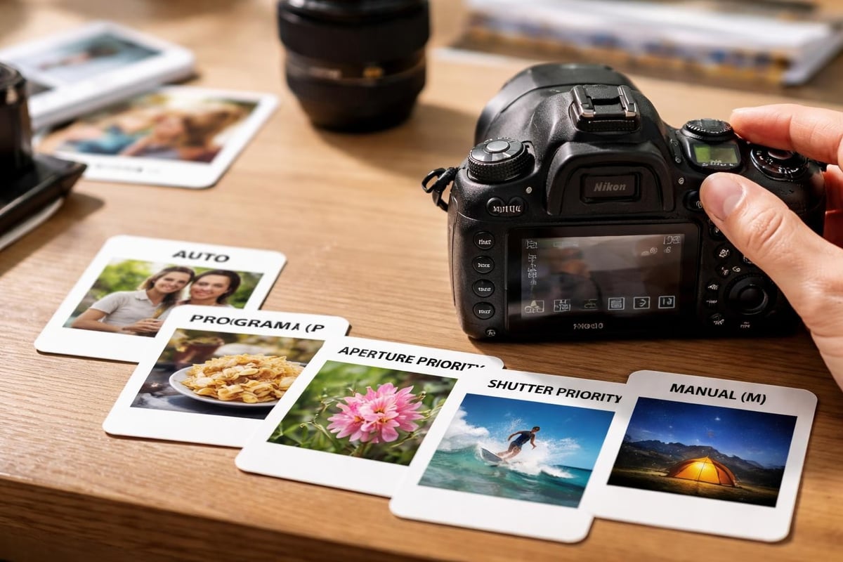 Camera mode dial explanation