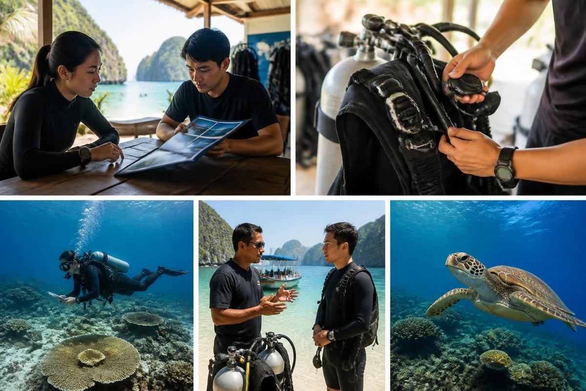 Dive site preparation