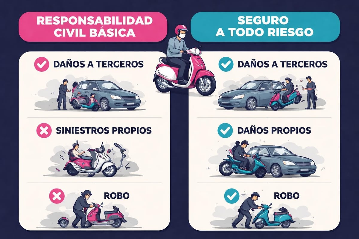 Comparador de Seguros de Ciclomotor: Guía Completa 2026 1 Cobertura básica vs completa en seguros de ciclomotor