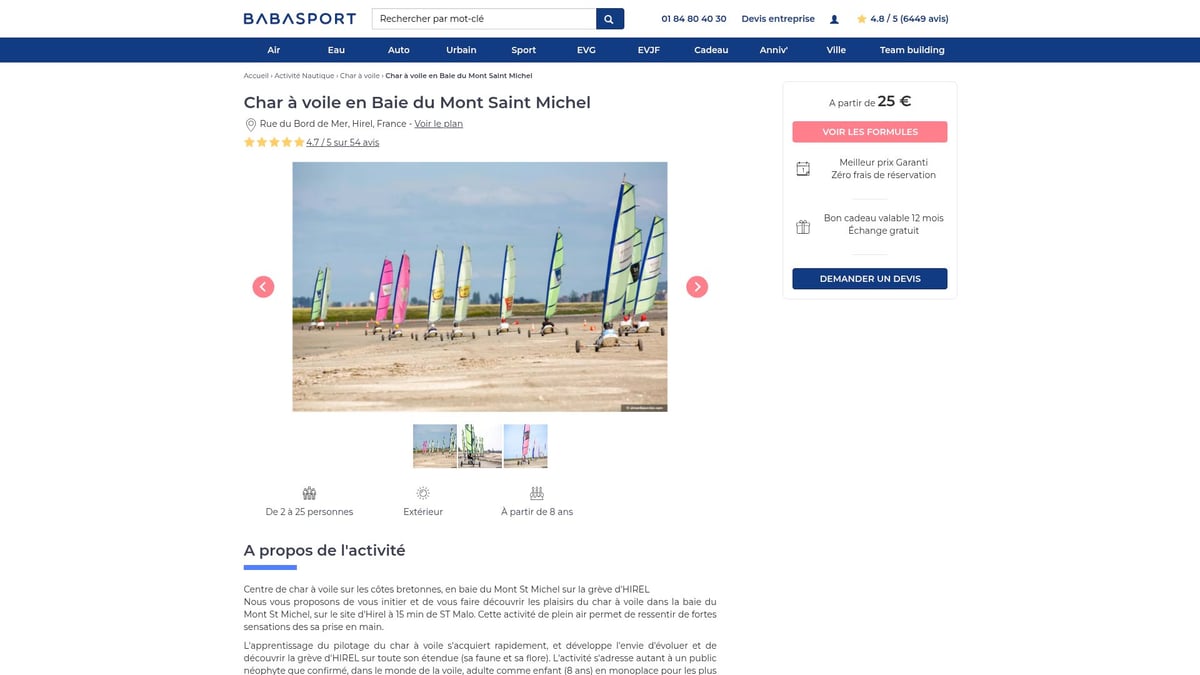 8 Idées Originales D’Activité A Faire En 2025 - Char à Voile en Baie du Mont Saint-Michel : Nature et Adrénaline