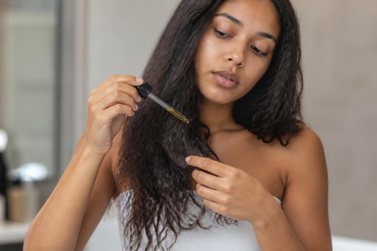 Mustache oil application method