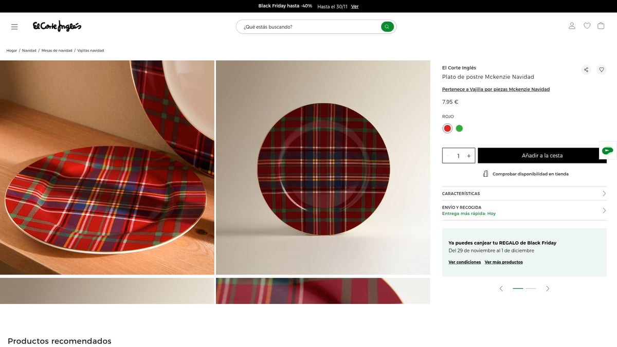 7 Ideas De Vajilla Mesa De Navidad Para Decorar En 2026 - Vajilla Mckenzie Navidad El Corte Inglés