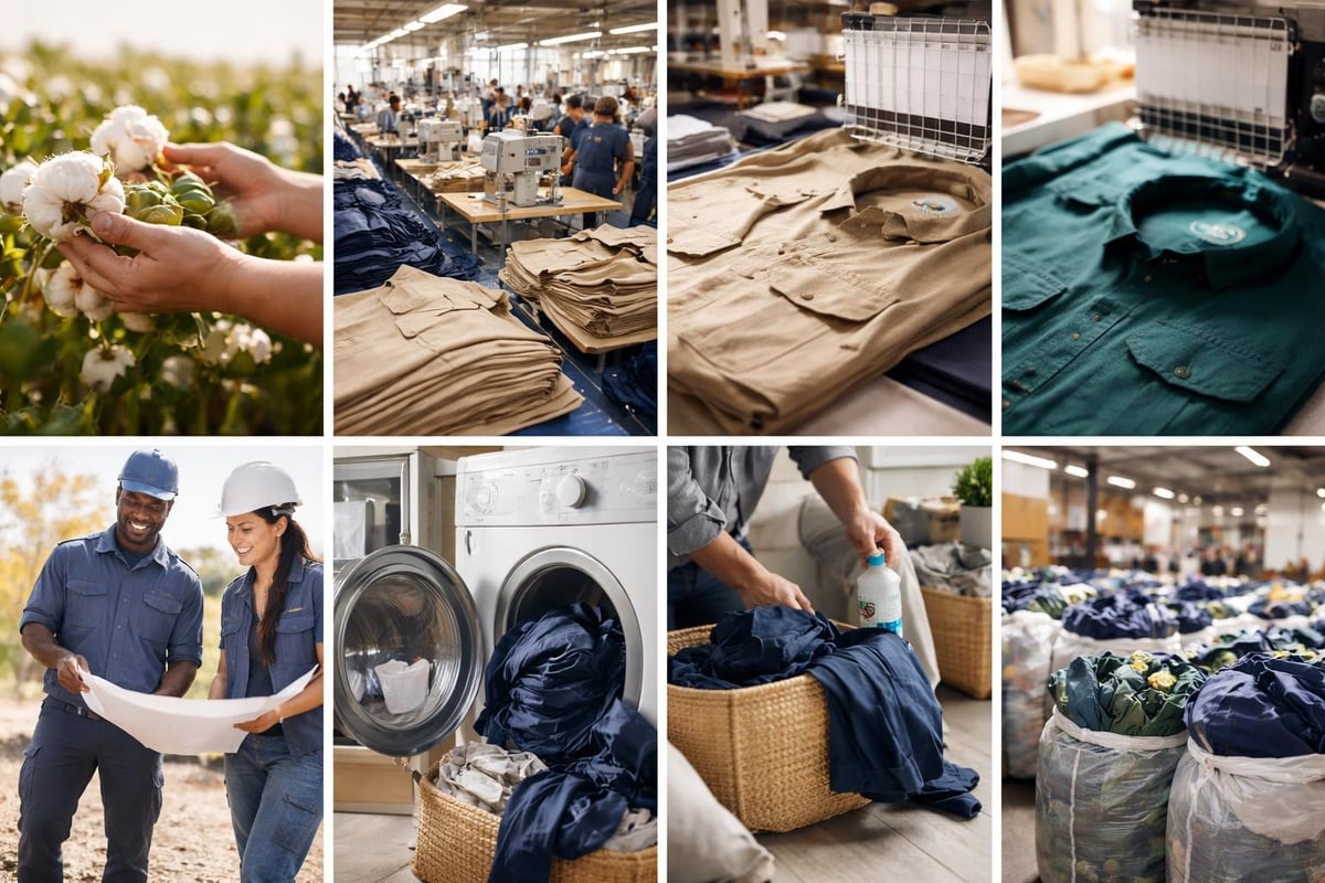 Sustainable workwear lifecycle