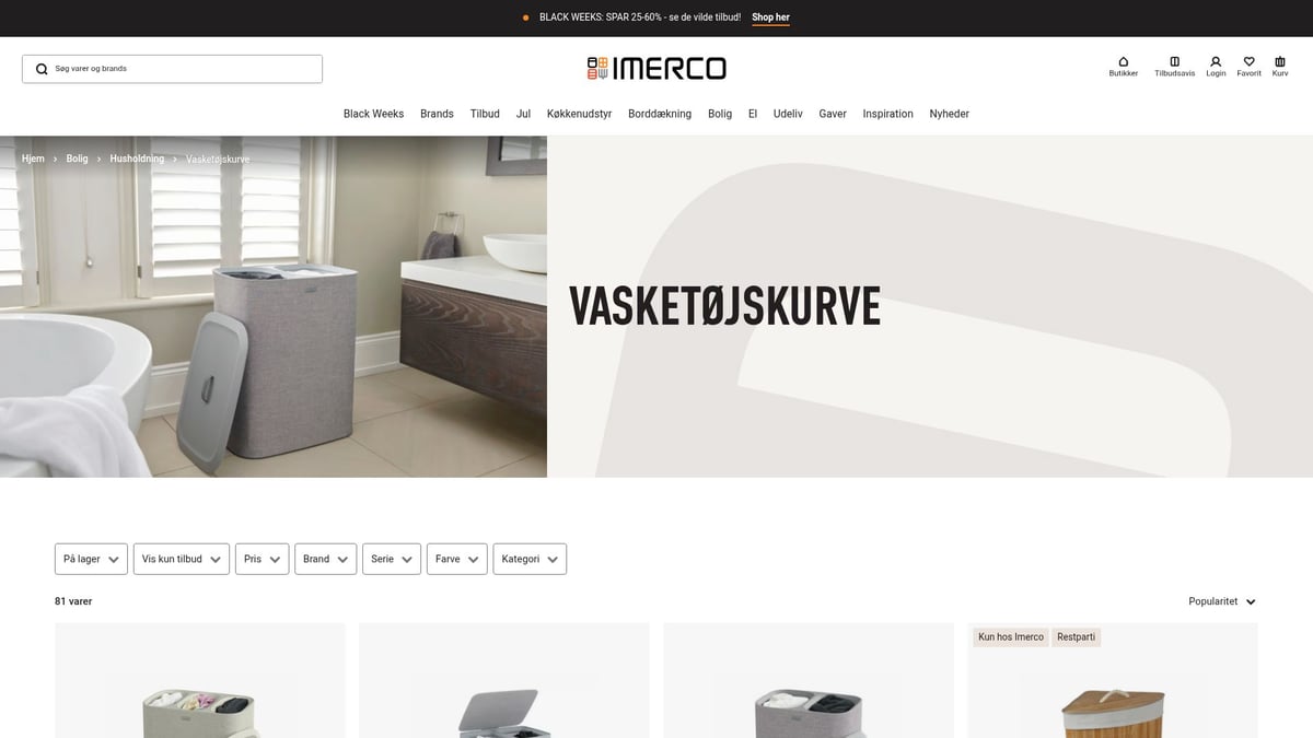 7 Smarte Vasketøjskurv Ideer Til Dit Hjem 2025 - Imerco Vasketøjskurv i Plast – Budgetvenlig Kvalitet