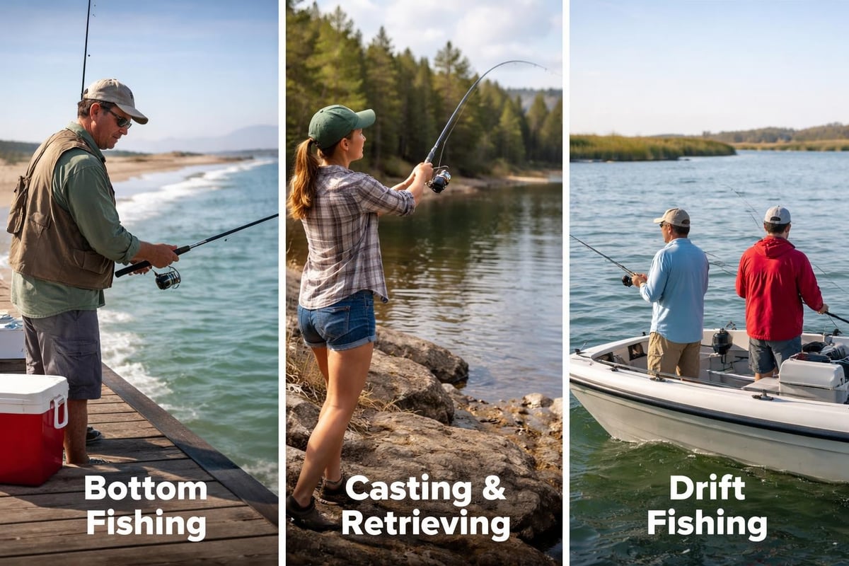 Basic fishing technique comparison