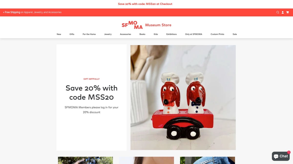 9 Ecom Sites Inspirants à Découvrir en 2026 - SF MOMA Store