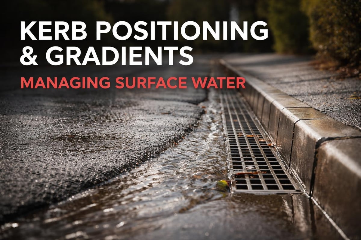 Driveway kerbing drainage integration