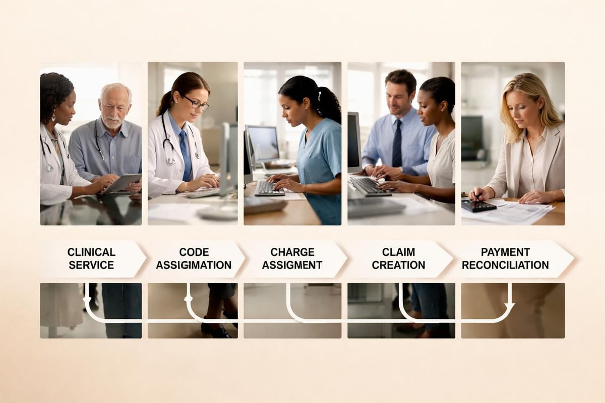 Charge capture workflow components