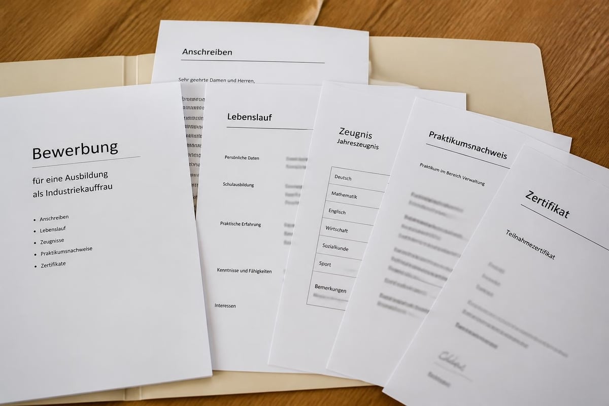 Bewerbungsunterlagen Checkliste