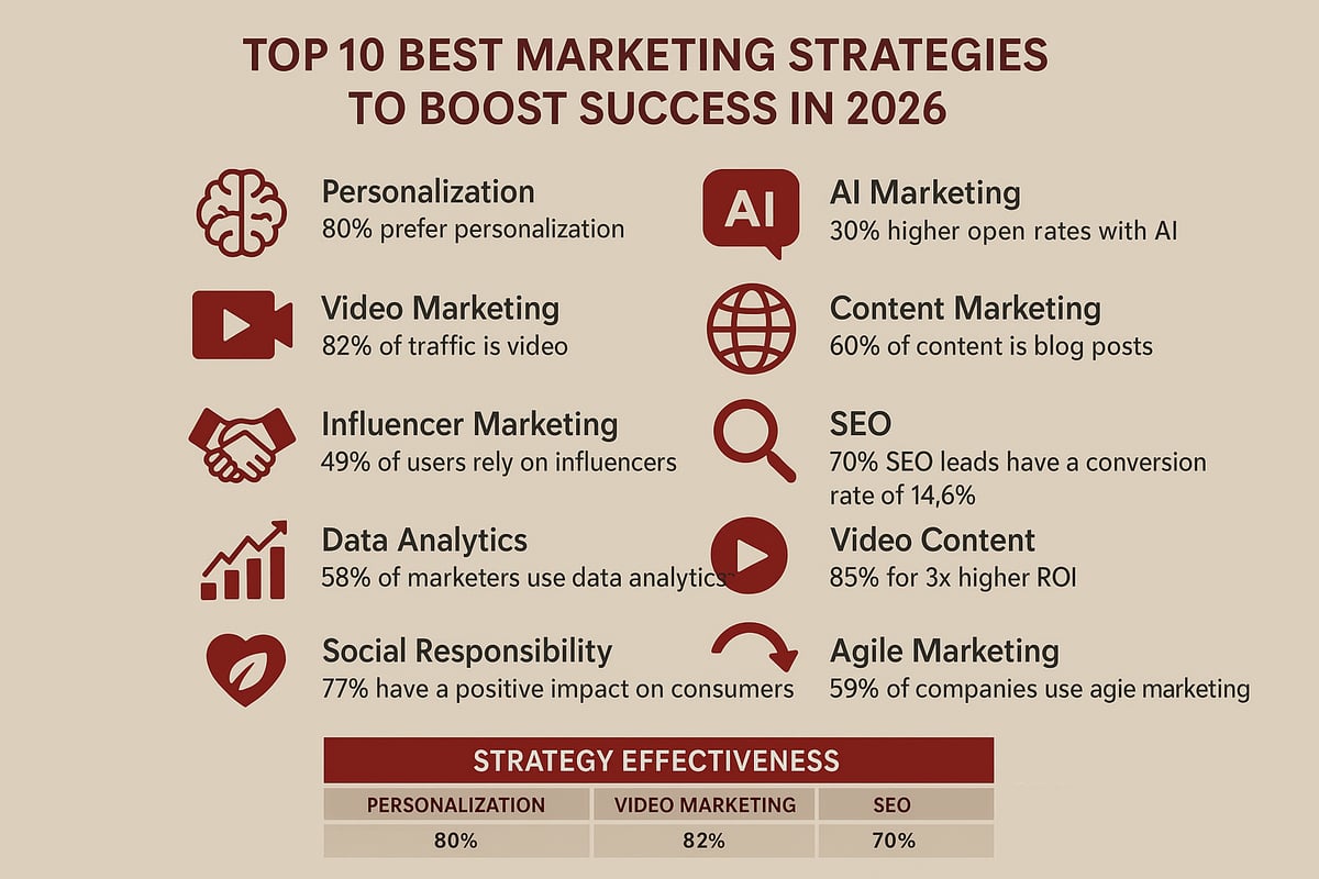 Top 10 Best Marketing Strategies to Boost Success in 2026