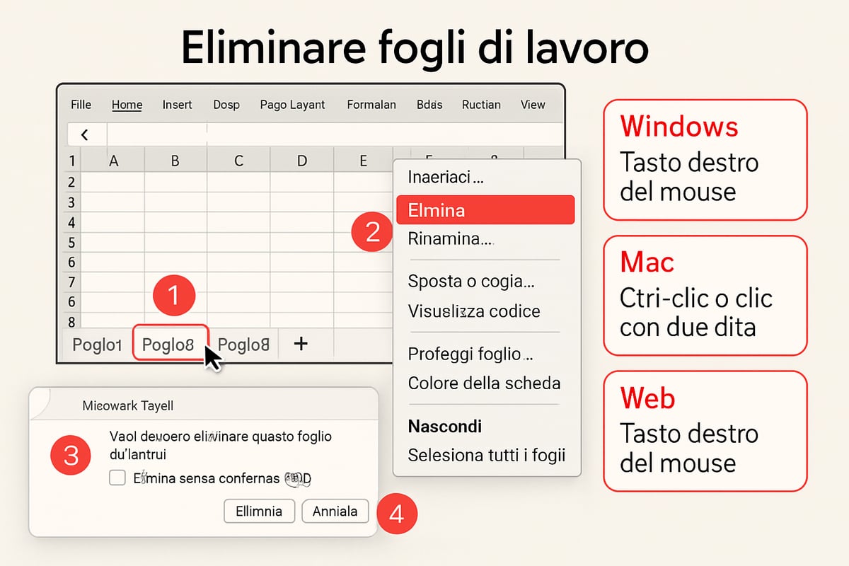 Guida Completa: Eliminare Fogli Excel Facilmente nel 2025 6 Come Eliminare Fogli Excel Manualmente: Passo Dopo Passo