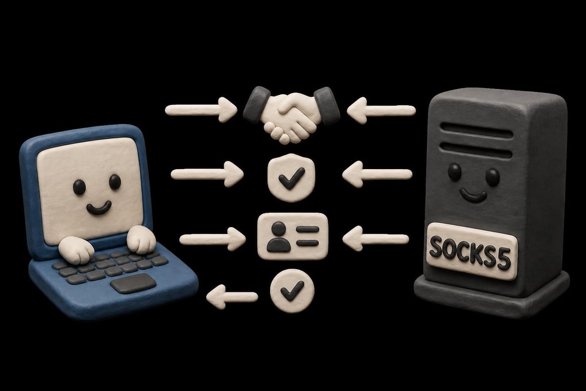 SOCKS5 authentication flow