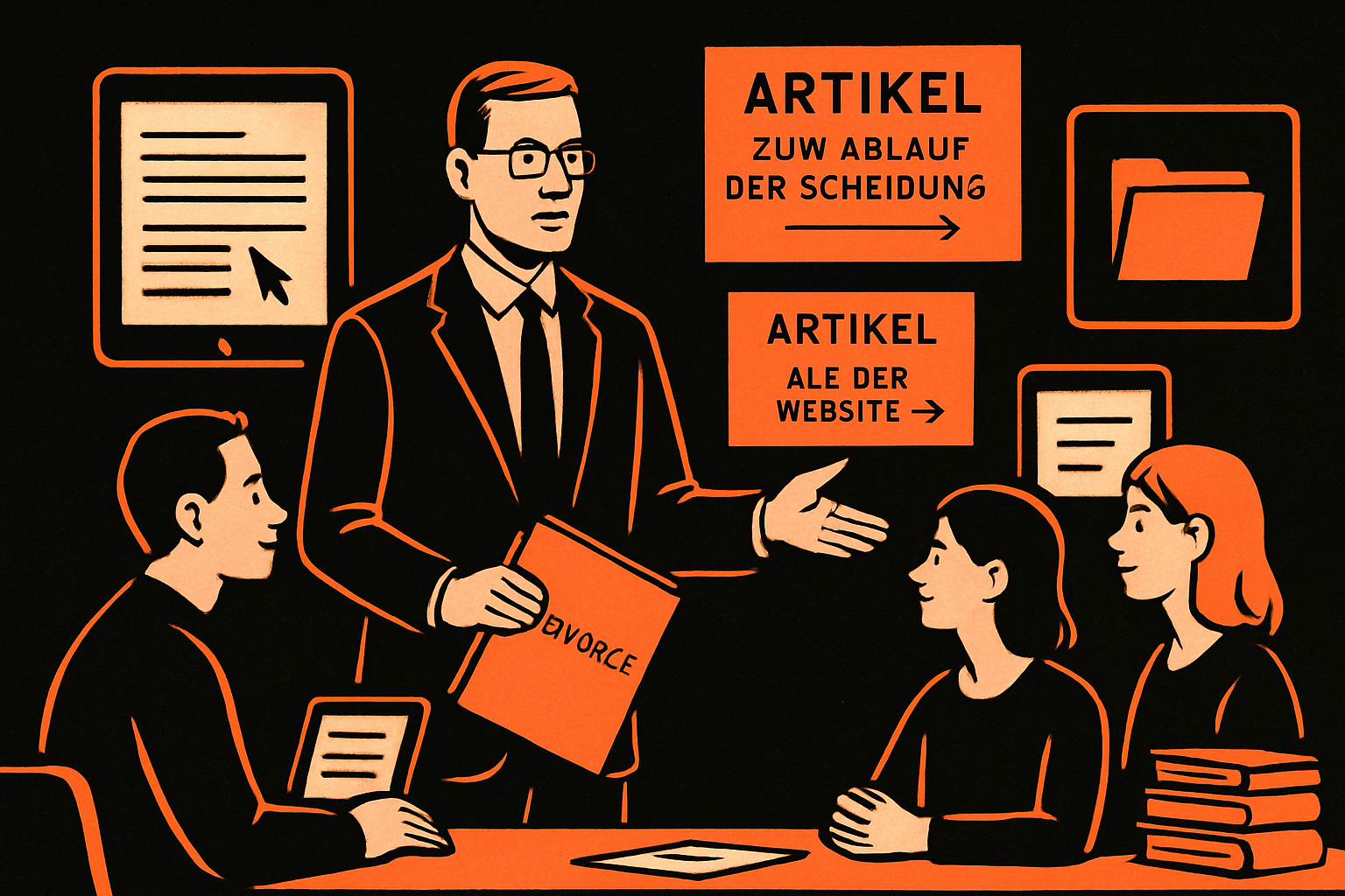 Der Ablauf einer Scheidung 2025: Schritt für Schritt