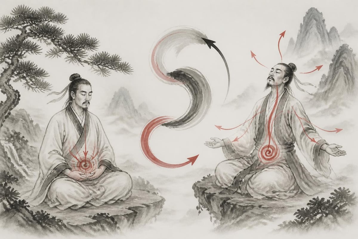 Energy flow in reverse breathing